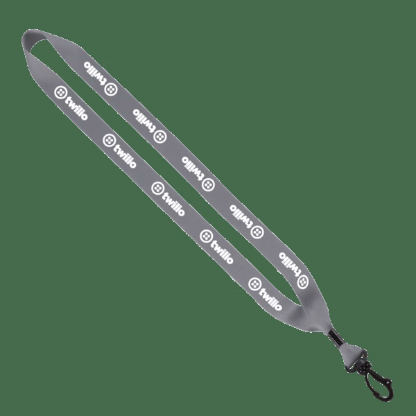 3/4" Polyester Lanyard with Swivel Snap Hook