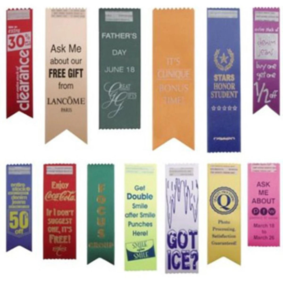 Satin Ribbon Badge (2"x8") 1