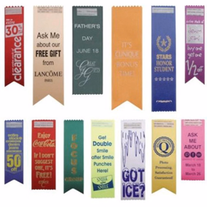 Satin Ribbon Badge (2"x4")