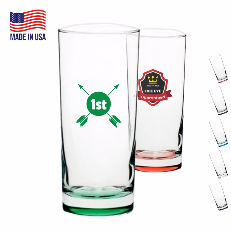 15 oz. USA Made Libbey Beverage Glasses W/ Custom Logo