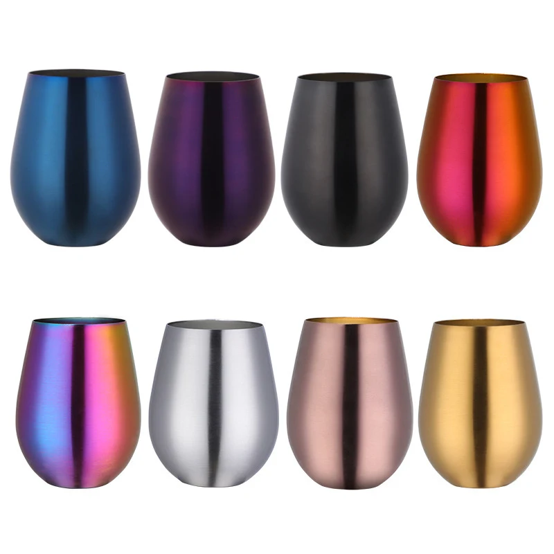 Stainless Steel Wine Glasses 1