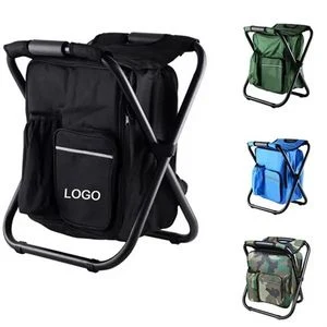 Backpack Foldable Chair With Cooler Bag 1