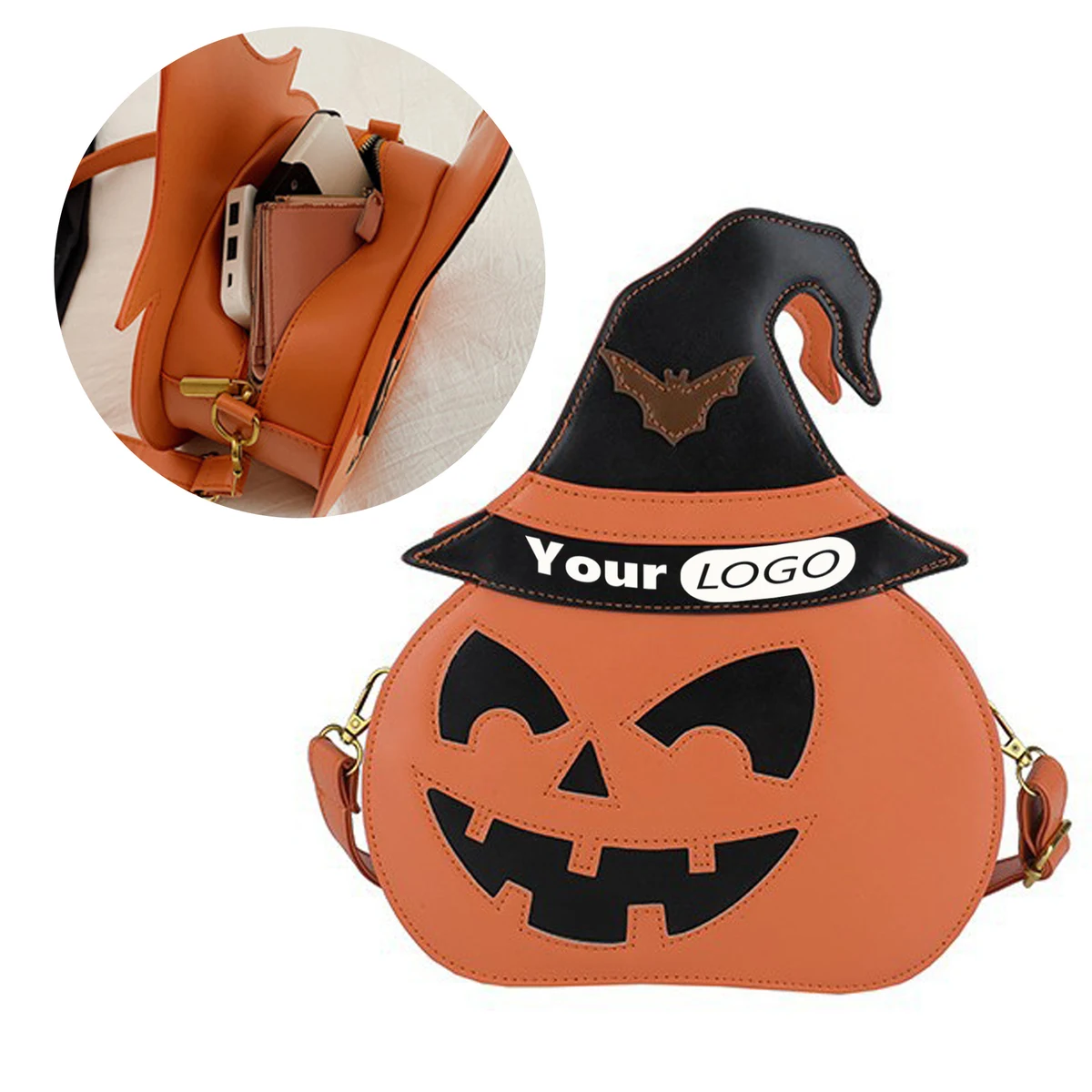 Crossbody Bag for Halloween Pumpkin 1
