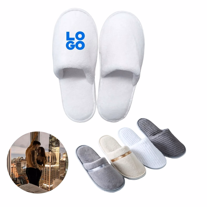Hotel White Slippers