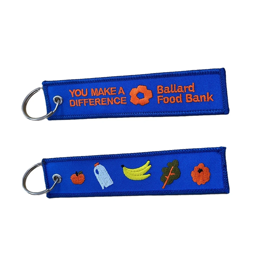 Double-Side Custom Embroided Key Chain 1