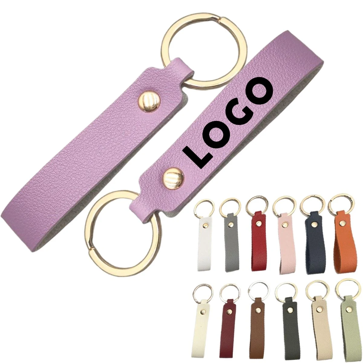 PU Leather Business Keychain Pendant 1