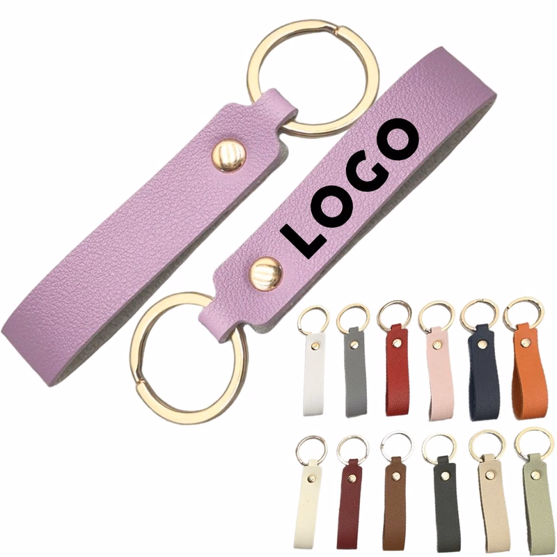 PU Leather Business Keychain Pendant