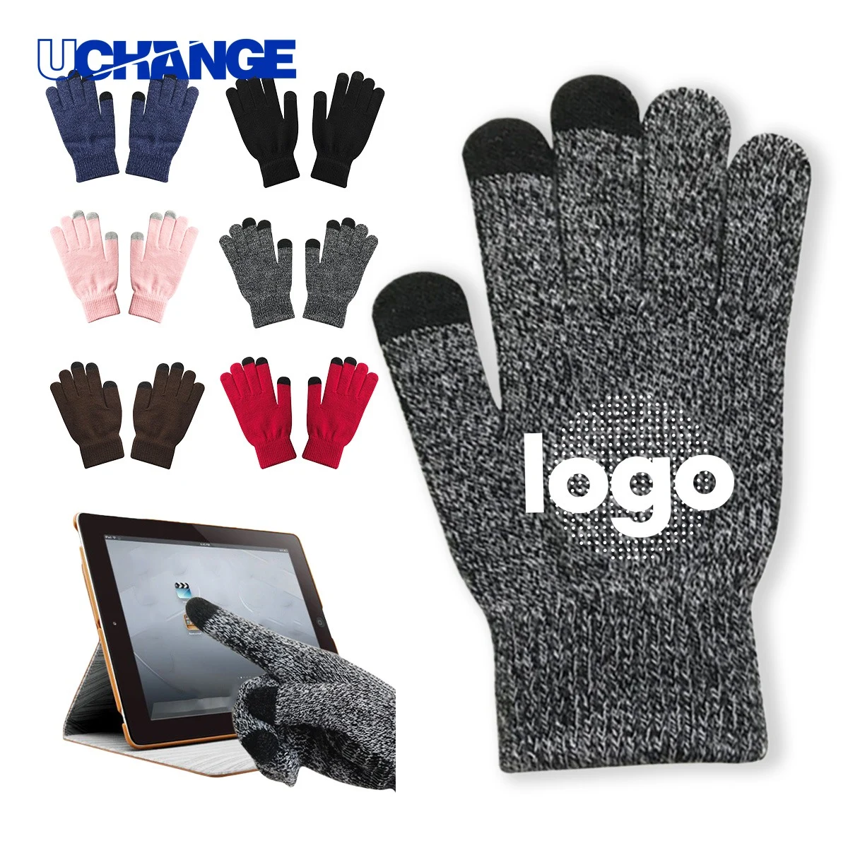 Knitted Touchscreen Thermal Gloves 1