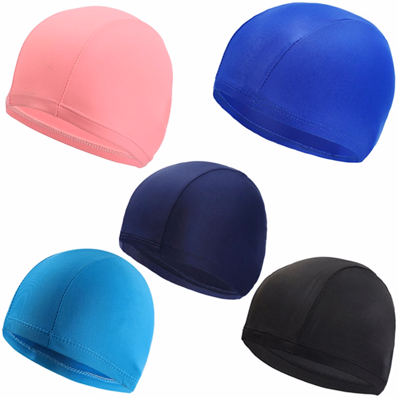 Solid Color Swimming Caps