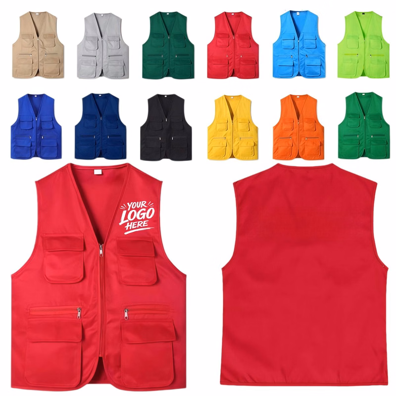 Multi Pocket Polyester Work Utility Jacket