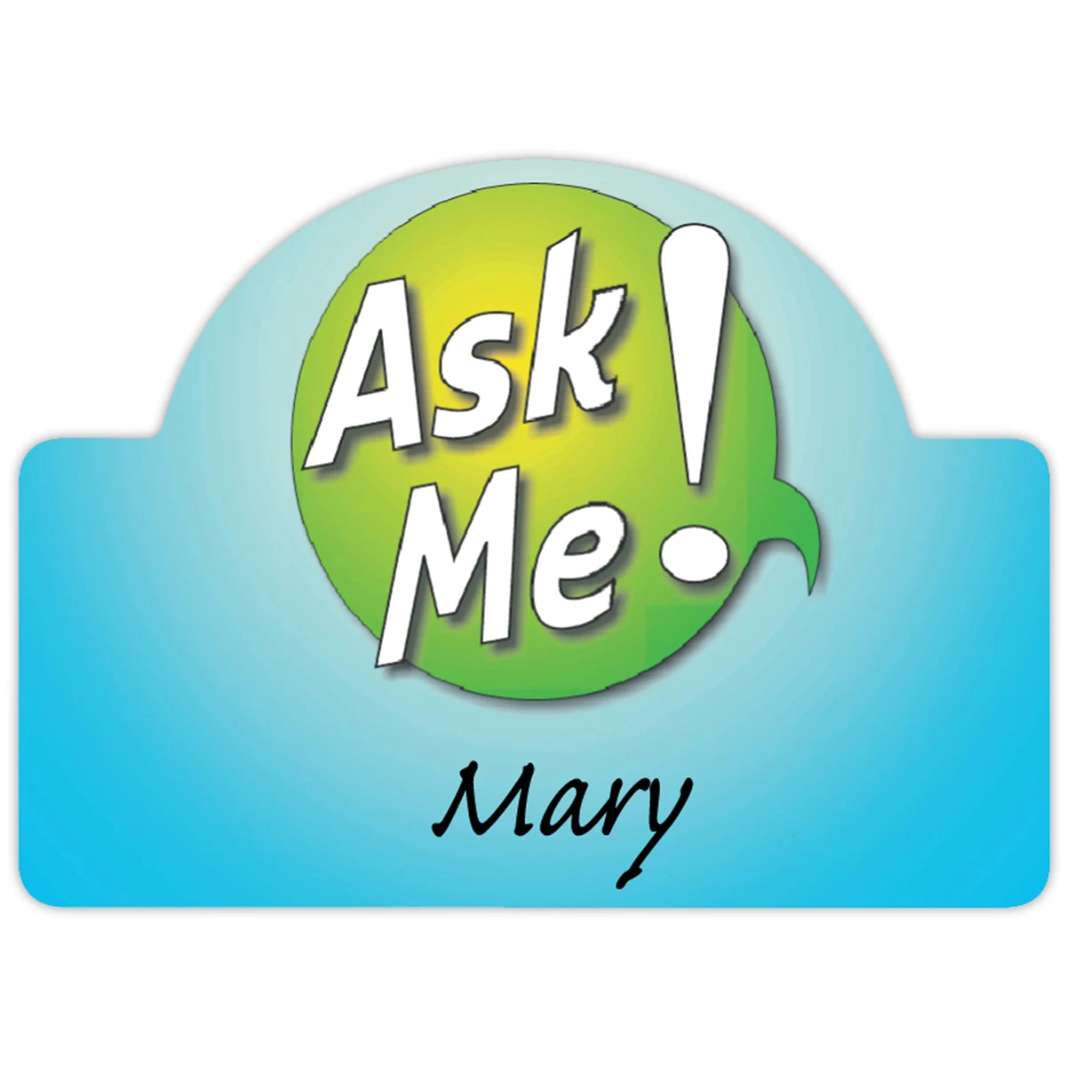 Value Reusable Name Badge: 2-3/4" X 2" 1