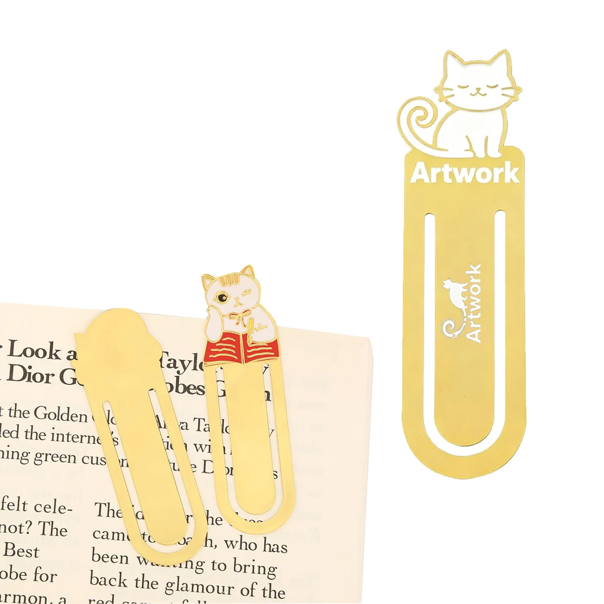Brass Baked Paint Souvenir Bookmark 1