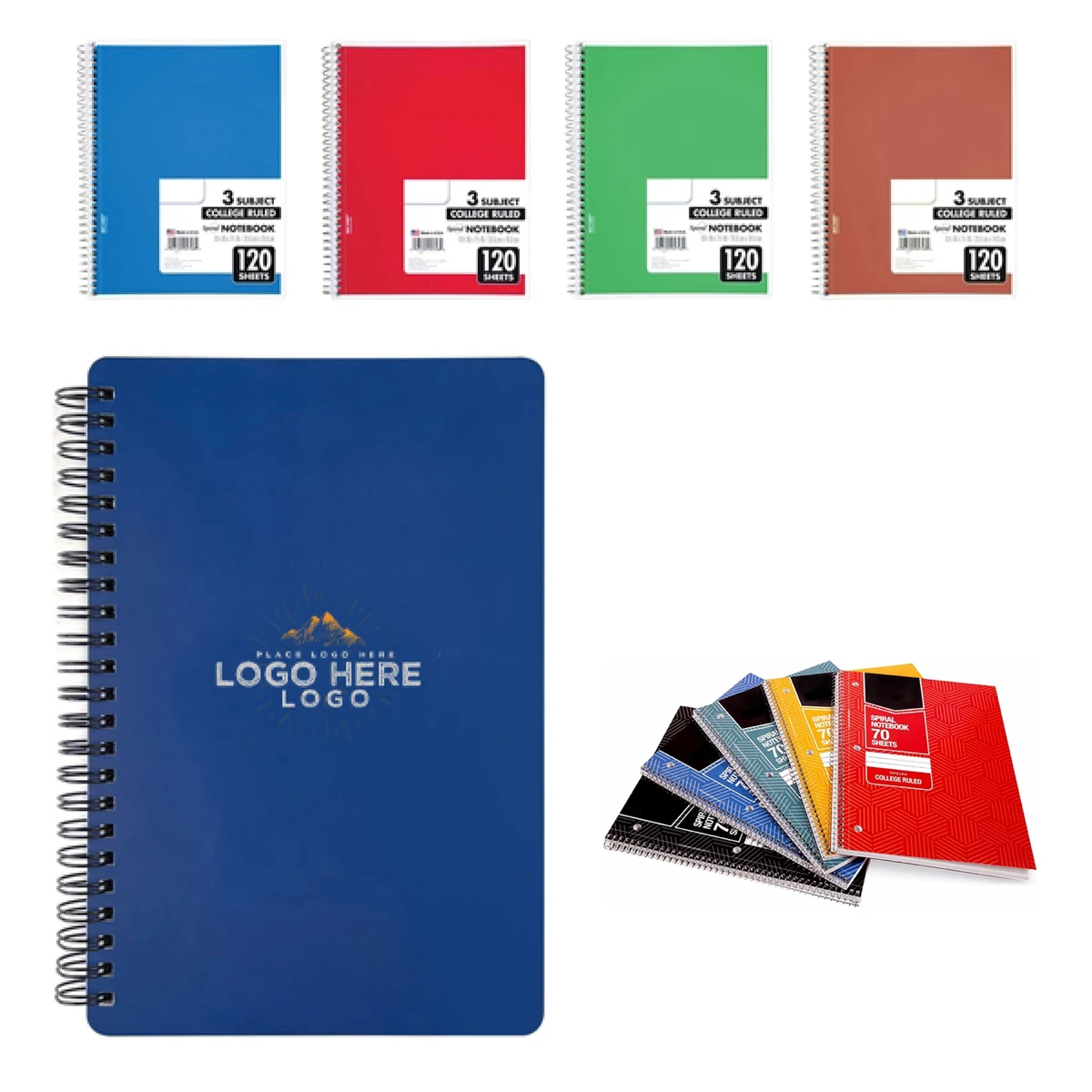 MOQ 50 Promotional 10x6 Wire Bound Notebook for Office & School 1