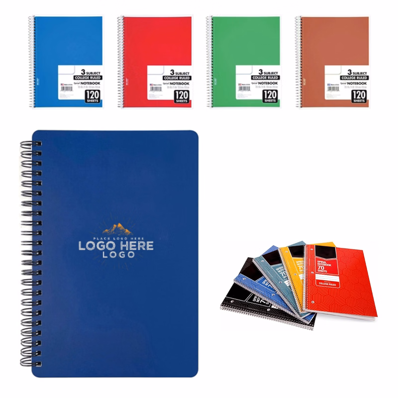 MOQ 50 Promotional 10x6 Wire Bound Notebook for Office & School
