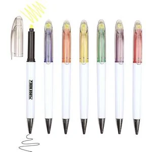 Ballpoint Pen With Yellow Highlighter 1