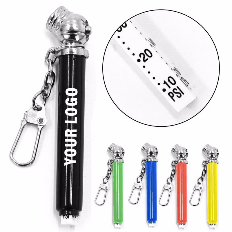 Tire Pressure Gauge Keychain