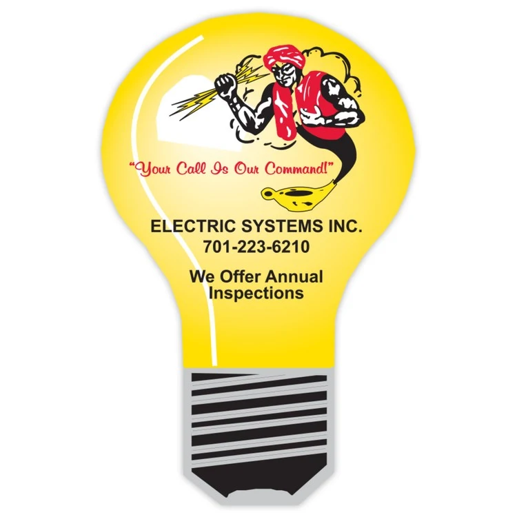 Vinyl Label (3" x 2") Light Bulb 1