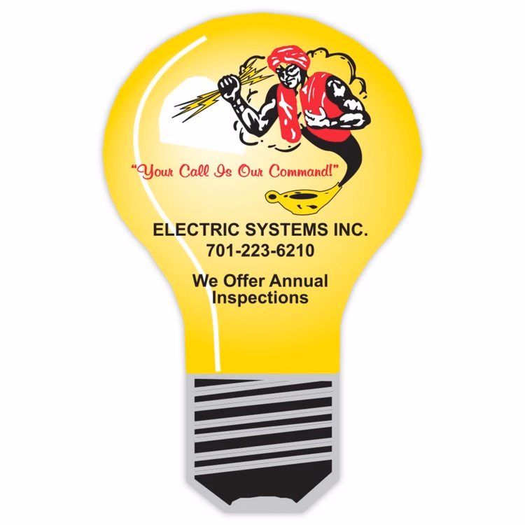 Vinyl Label (3" x 2") Light Bulb