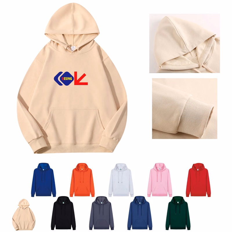 Long Sleeve Kangaroo Pocket Drop Shoulder Pullovers Top