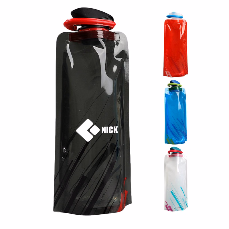 21 Oz Collapsible Water Bottle with Carabiner
