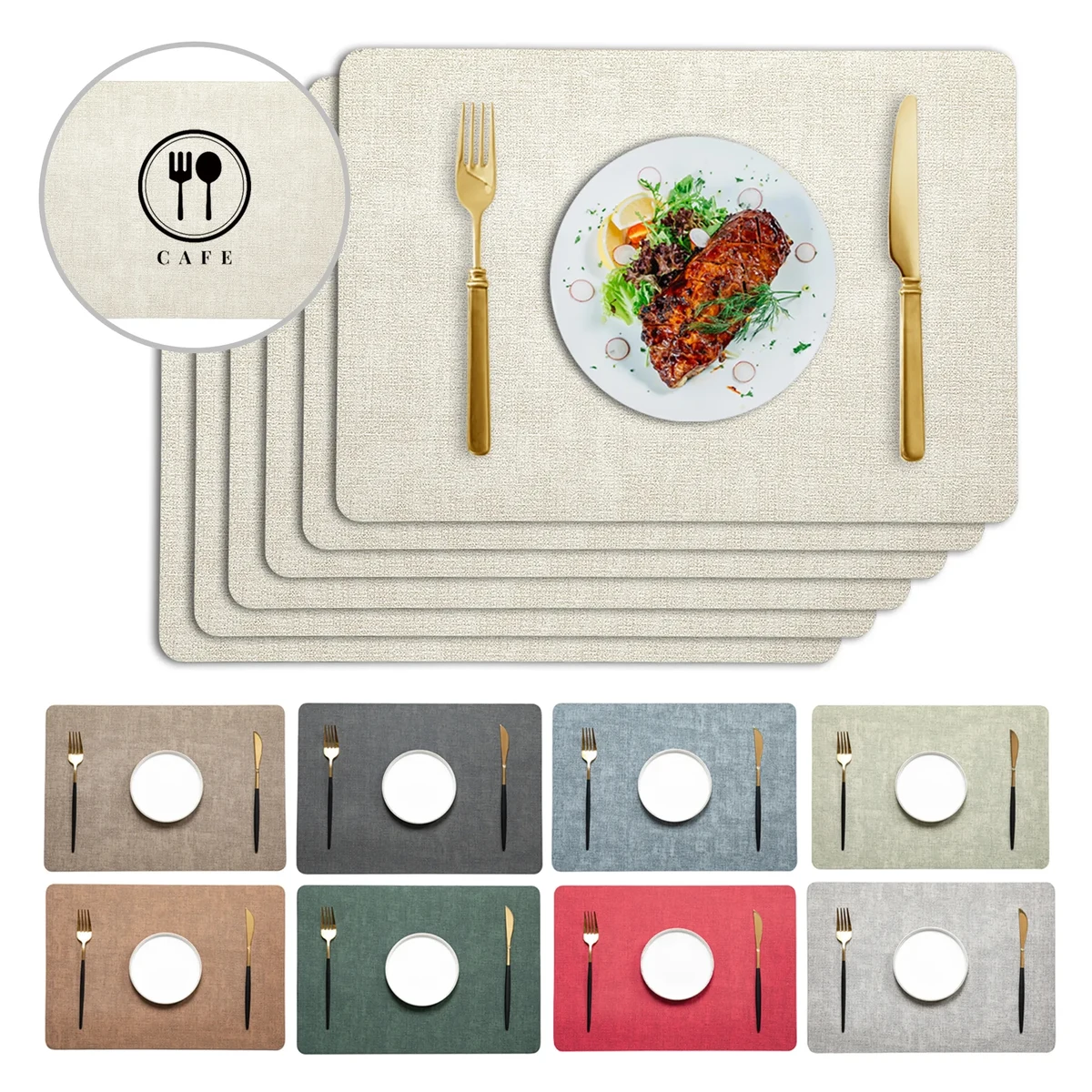Faux Leather Placemats 1