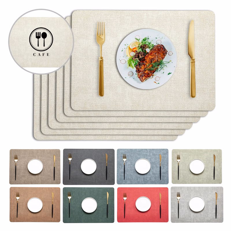 Faux Leather Placemats