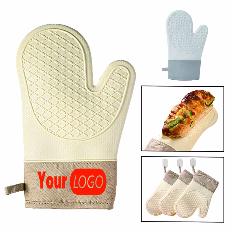 Full Color Two-finger Anti-scalding Silicone Gloves