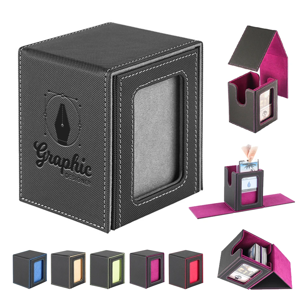 PU Leather Game Card Organizer Storage Box 1