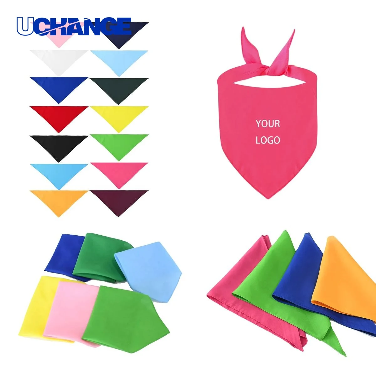 Solid Color Pet Kerchief 1