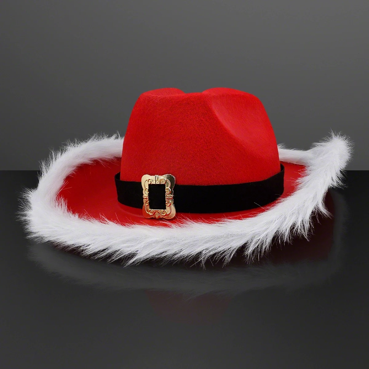NON-Light Up Santa Cowboy Hat 1