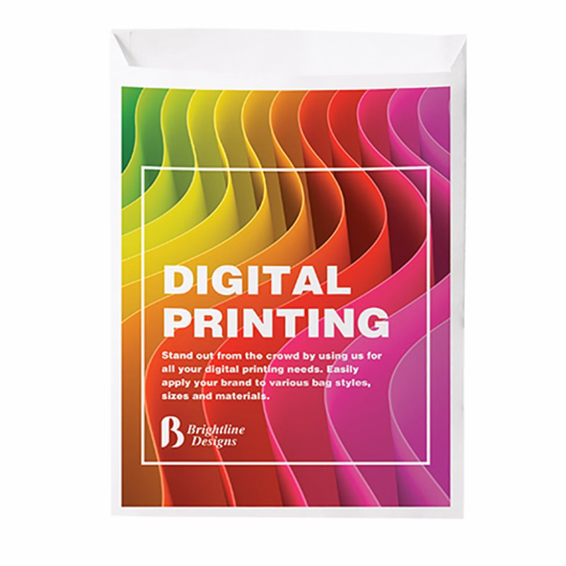 Digital Full Color 2-Sided Merchant Paper Bag (7.5" x 10")