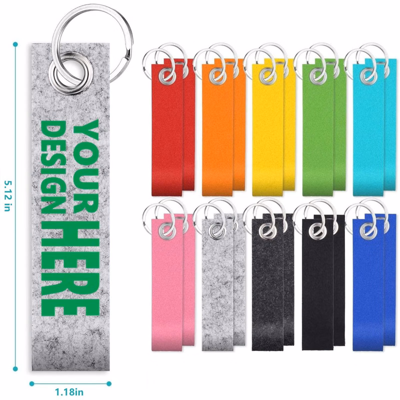 Felt Colorful Key Fob