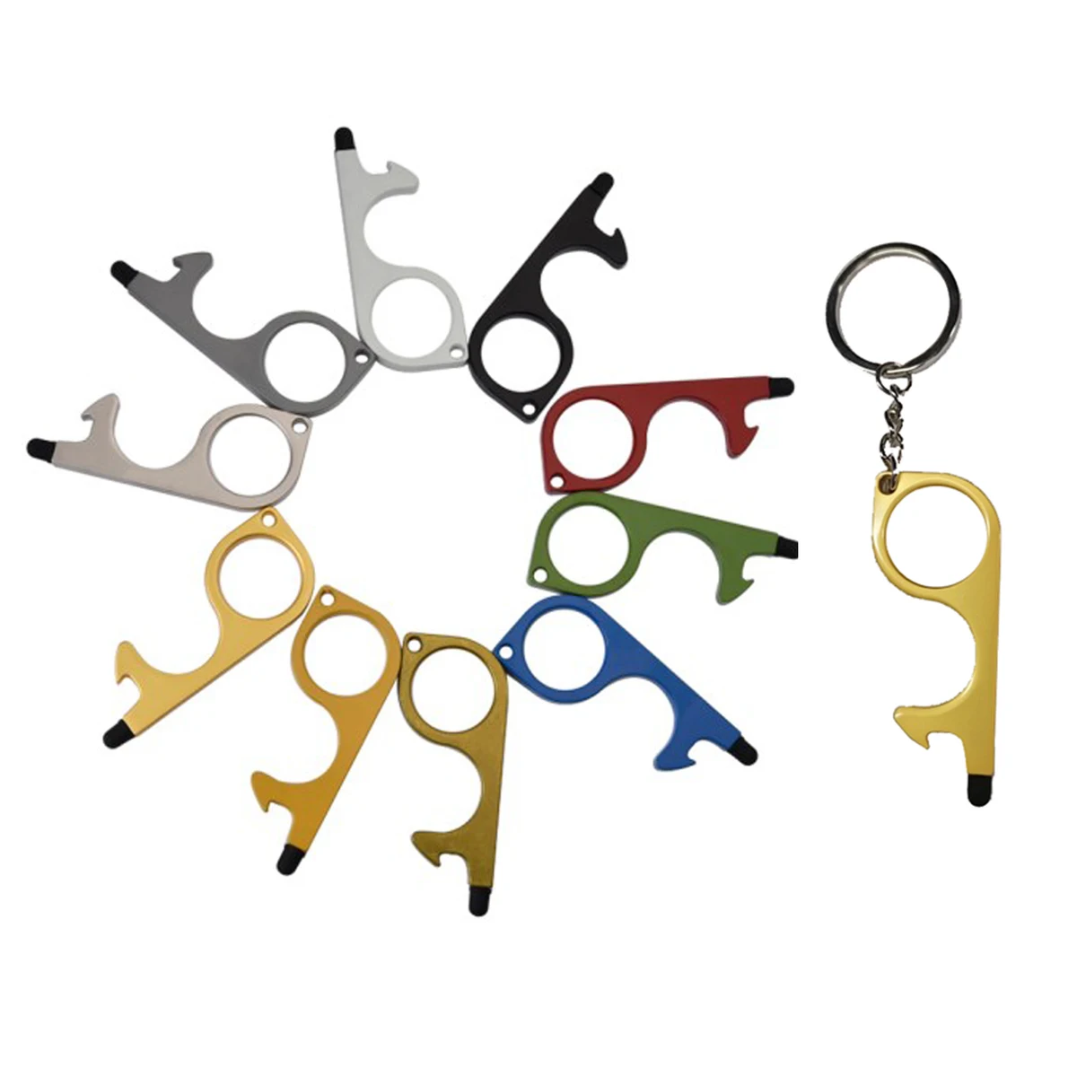 No-Touch Door/Bottle Opener with Stylus 1