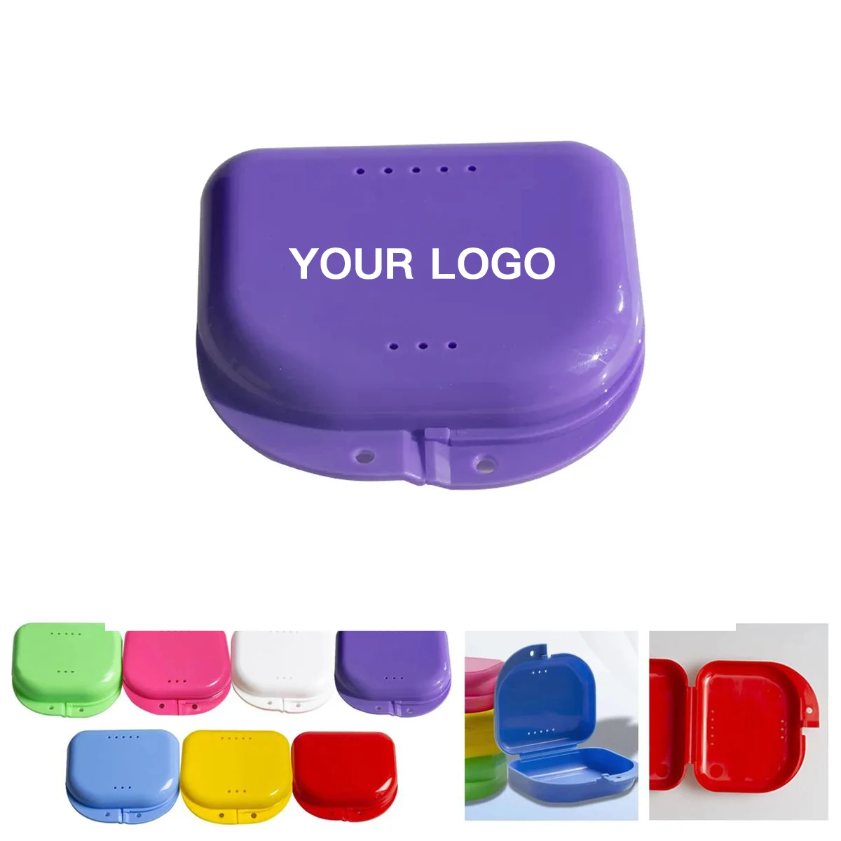 Dental Retainer Case with Ventilation Holes 1