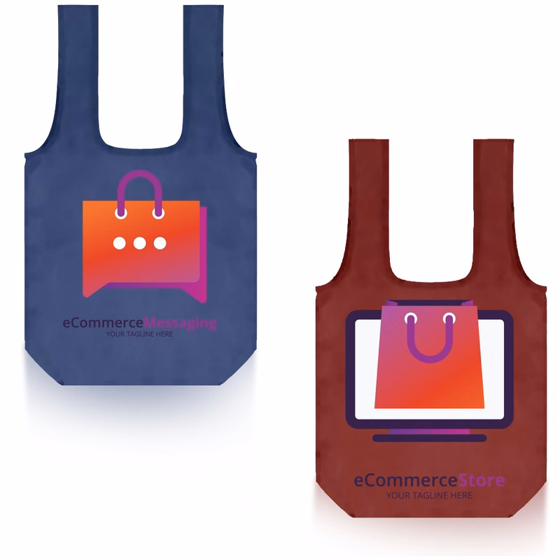 Foldable Shopper Tote Bag