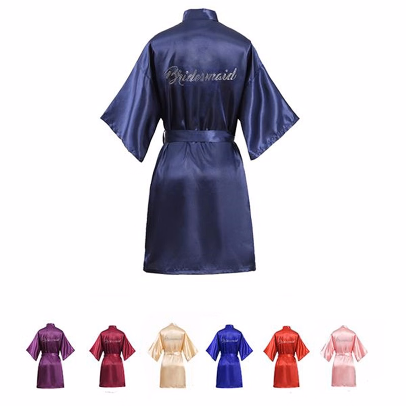 Women's Silk Satin Sleepwear Wedding Party Bride
