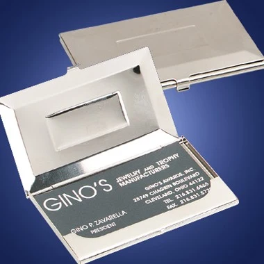 SILVER CARDHOLDER WITH POUCH 1