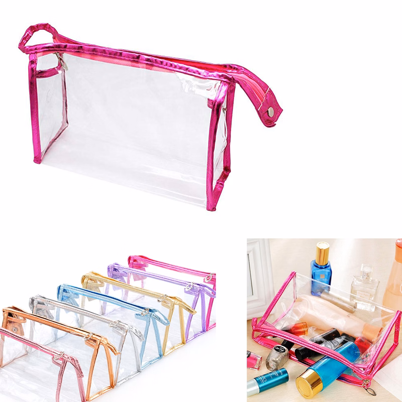 Fashionable Clear Travel Waterproof PVC Cosmetic Bag