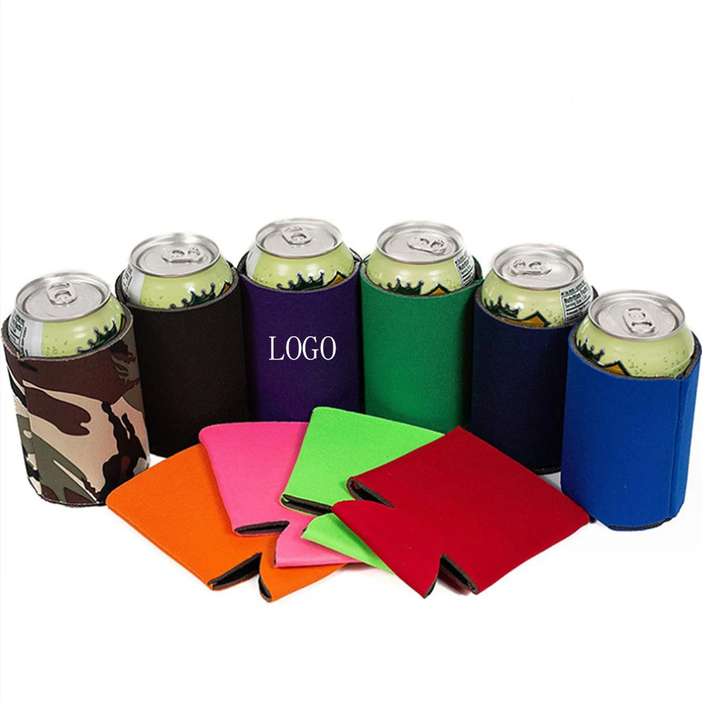 Collapsible Neoprene Can Kooler, custom koozie with logo imprint 1