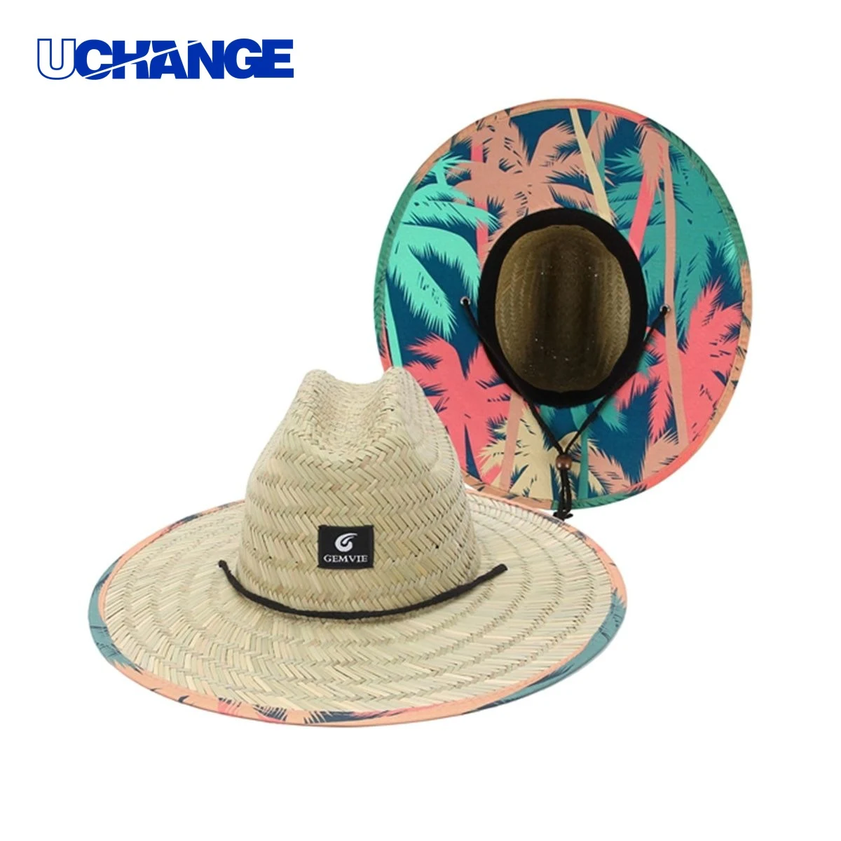 Straw Wide Brim Beach Hat for Sun Protection 1