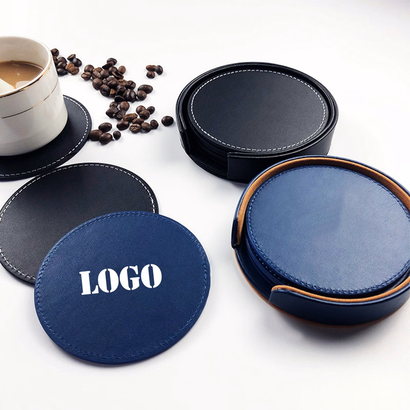 PU Leather Drink Coasters