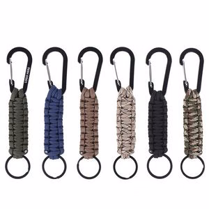 Durable Handmade Paracord Emergency Rope With Carabiner