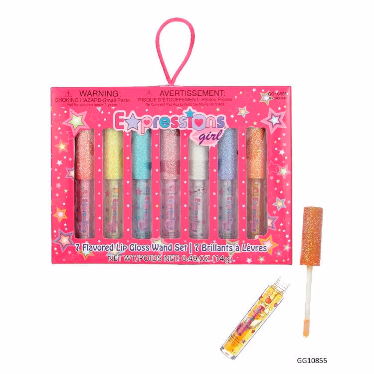 Lip Gloss Wand Sets - Glitter 7-Pack