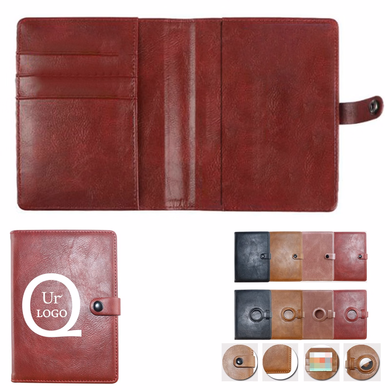 Pu Passport Card Cover W/ Tag Holder