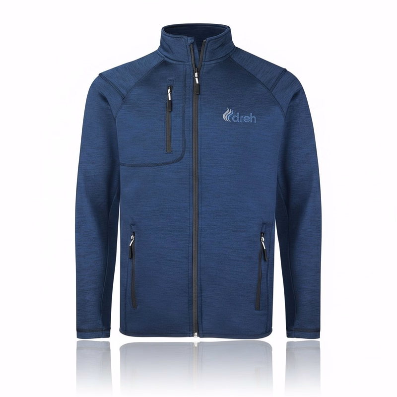 Men's Full Zipper Sweater Fleece Jacket 8.0oz