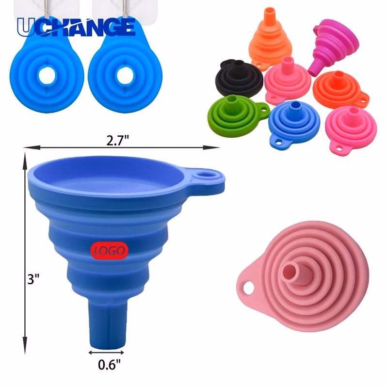 Durable Folding Silicone Funnel Kitchen Tool