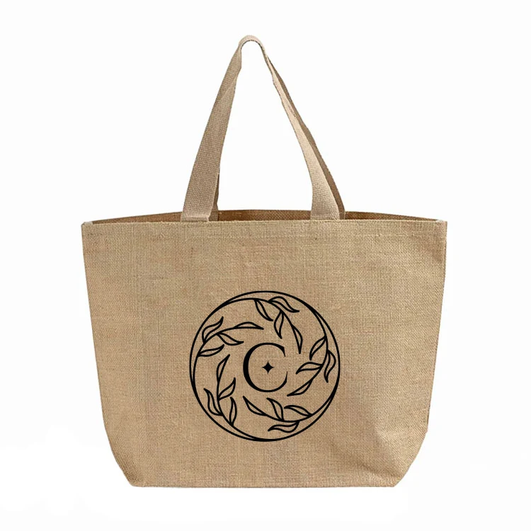 Crestwood Grove Jute Tote Bag 1