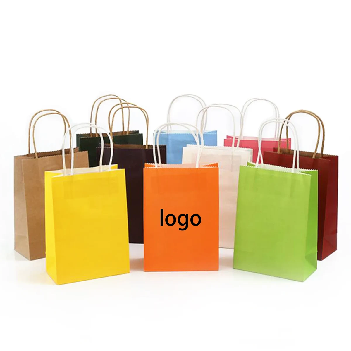 Kraft Paper Bags W Handles 17 Different Senior Color 1