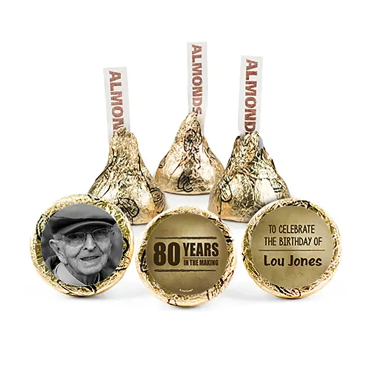 Birthday Photo Design - Hershey's Kisses w/ Full Color Label 1