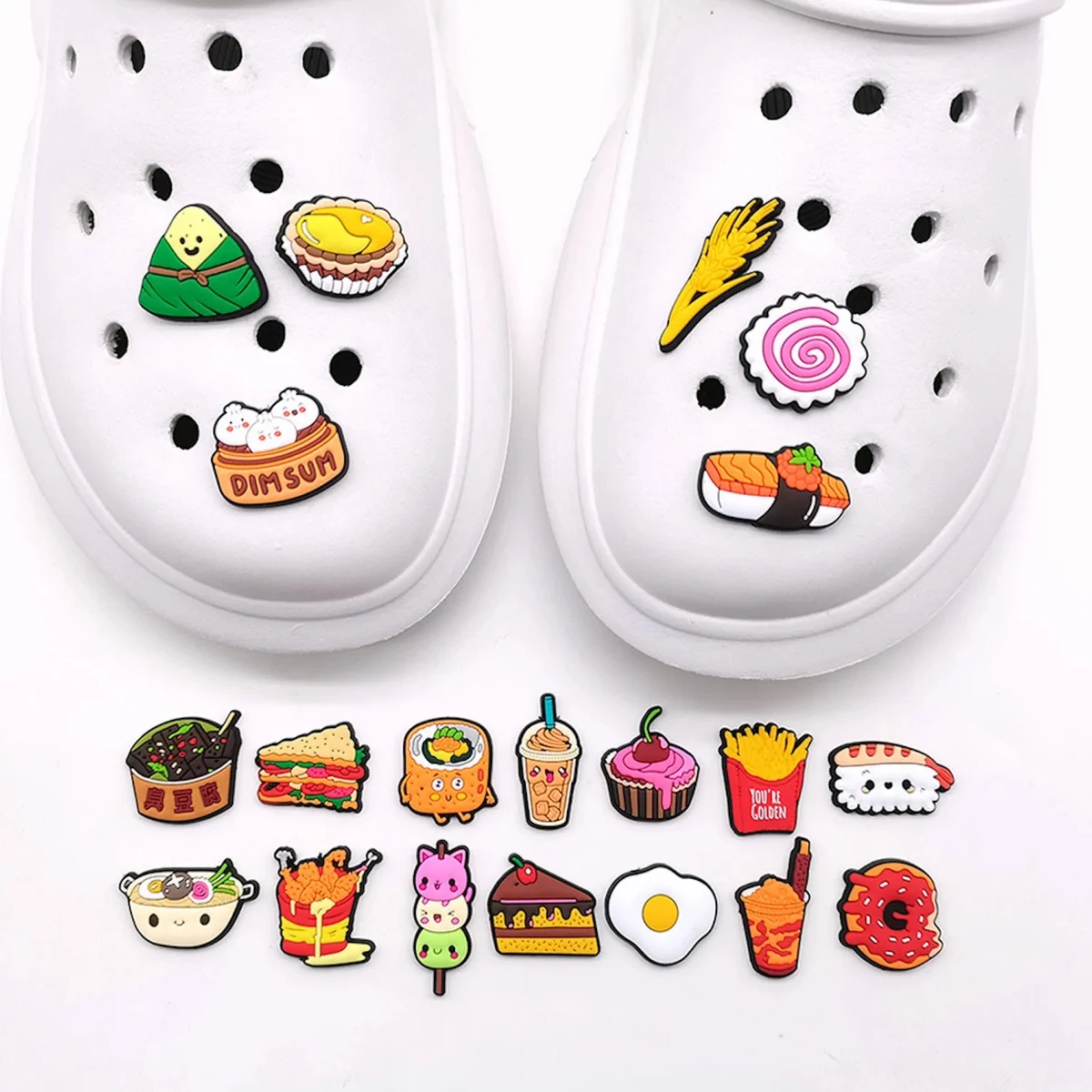 PVC 20PCS Different Shoe Charms for Decoration 1
